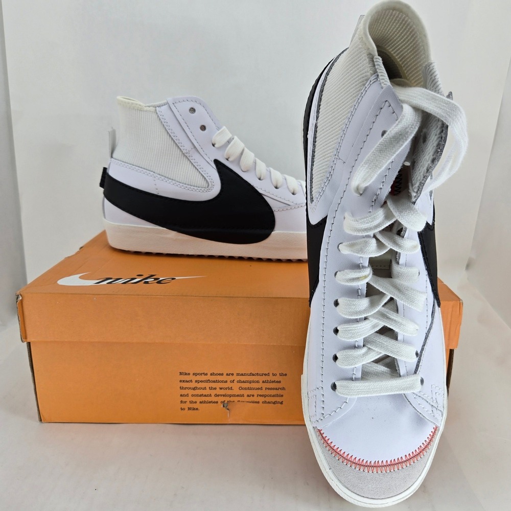 Nike Blazer Mid 77 Jumbo Mens 13 White Black Sail NIB Sneakers DD3111-100